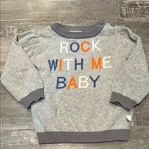 Rosie Pope Baby “Rock With Me Baby” Sweater Size 18 M